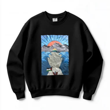 Sweat ras de cou Noir Moses