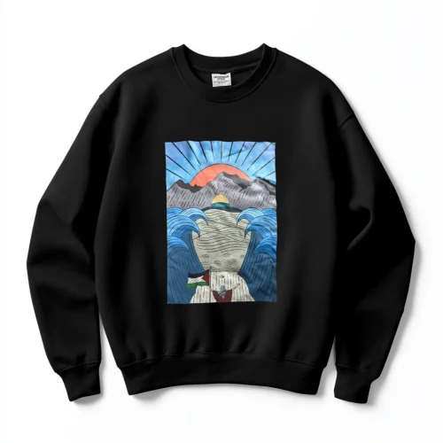 Sweat ras de cou Noir Moses