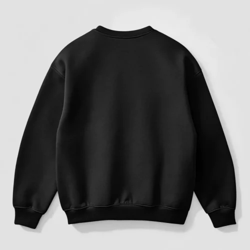 Sweat ras de cou Noir Destroyed life – Image 2