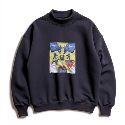 Sweat col cheminée anthracite Blocus