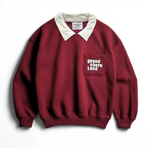 Sweat épais de rugby oversize Grand theft land