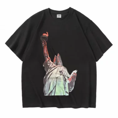 Tee-shirt Oversize en coton épais 280g/M2 Noir Bullet states