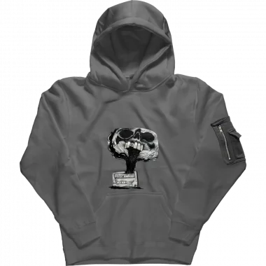 Sweat à capuche avec poche MA1 Anthracite Pager