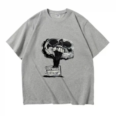 Tee-shirt Oversize en coton épais 280g/M2 Pager Gris