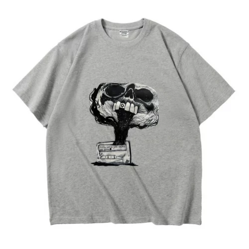 Tee-shirt Oversize en coton épais 280g/M2 Pager Gris
