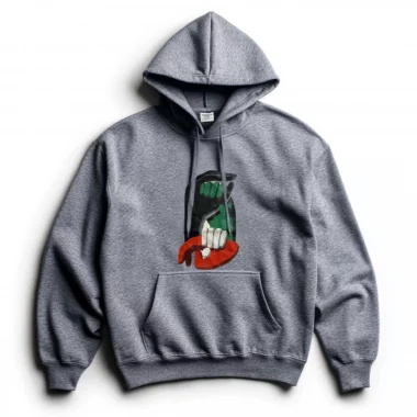 Winter Sweatshirt à capuche gris chiné Mutual aid