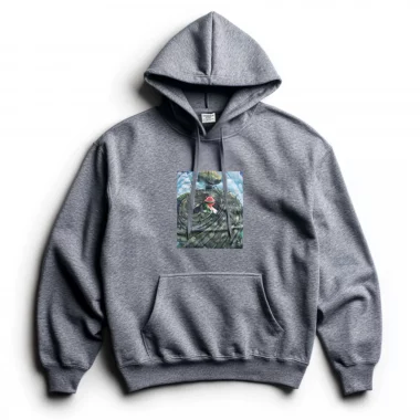 Winter Sweatshirt à capuche gris chiné Freedom tornado