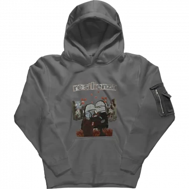 Sweat à capuche avec poche MA1 Anthracite Resilienza