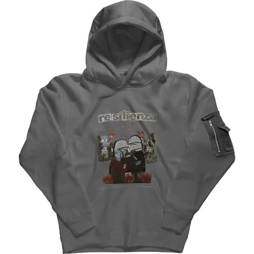 Sweat à capuche avec poche MA1 Anthracite Resilienza