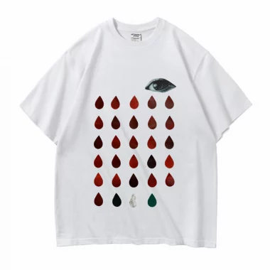 Tee-shirt Oversize en coton épais 280g/M2 Blanc Blood Tears