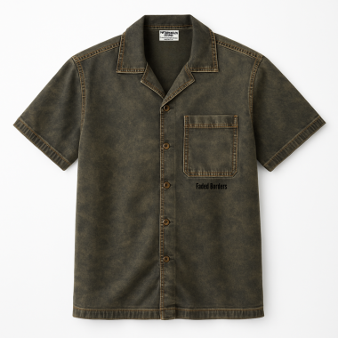Chemise à manches courtes en jean